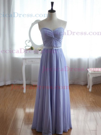 Original A-line Criss Cross Sweetheart Lavender Chiffon Prom Dress #JCD02016958