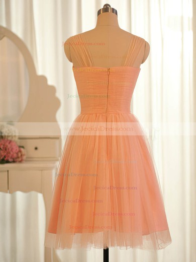Orange Tulle Ruffles Sweetheart Online Knee-length Bridesmaid Dresses #JCD01012504
