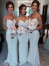 Perfect Silk-like Satin with Appliques Lace Sheath/Column Ivory Bridesmaid Dress #JCD01012581