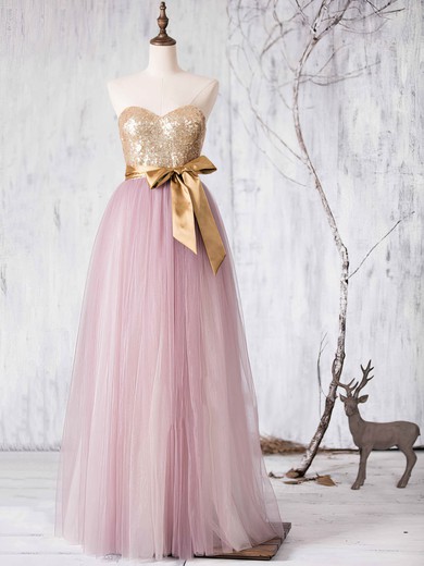 Multi Colours Tulle Sashes / Ribbons Sweetheart Princess Designer Bridesmaid Dresses #JCD01012727