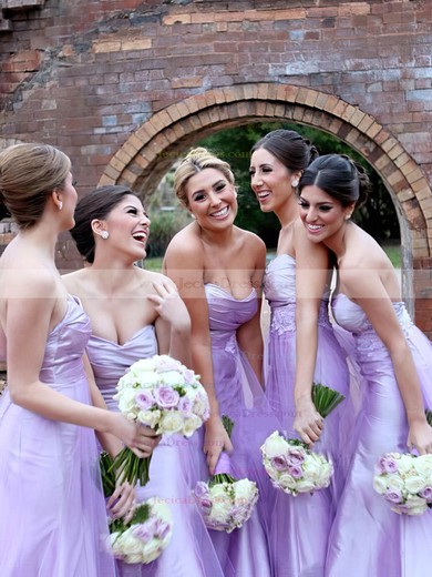 Modest Tulle Floor-length with Ruffles Sweetheart Bridesmaid Dresses #JCD01012749