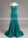 Funky Silk-like Satin Appliques Lace Sweetheart Trumpet/Mermaid Bridesmaid Dresses #JCD01012822