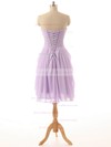 Sweetheart Ruffles Chiffon Fashion Short/Mini Lavender Bridesmaid Dress #JCD01012825