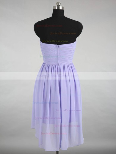 Inexpensive Sweetheart Chiffon Ruffles Asymmetrical Bridesmaid Dresses #JCD01012870