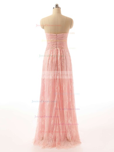 Nice Sweetheart Lace Floor-length Criss Cross Empire Prom Dresses #JCD020102462