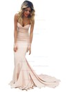 Fashion Sweetheart Jersey Sweep Train Trumpet/Mermaid Prom Dresses #JCD020102598