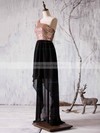 A-line One Shoulder Chiffon Sequined Asymmetrical Ruffles Boutique Bridesmaid Dress #JCD01012936