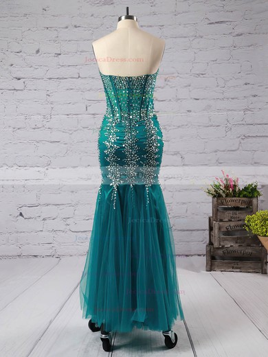 Sparkly Sweetheart Tulle with Beading Floor-length Trumpet/Mermaid Prom Dress #ZPJCD020100120