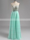 Famous Floor-length Scoop Neck Chiffon with Beading Open Back Prom Dress #ZPJCD020100929