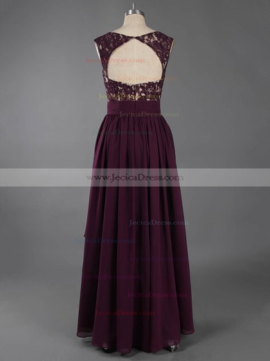 Different Open Back V-neck Chiffon Appliques Lace Floor-length Prom Dresses #ZPJCD020100963