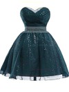 Short/Mini Ball Gown Sweetheart Sequined Chiffon Beading Beautiful Prom Dresses #JCD020102744