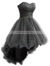 Asymmetrical Princess Sweetheart Tulle with Beading Unique Prom Dresses #JCD020102748