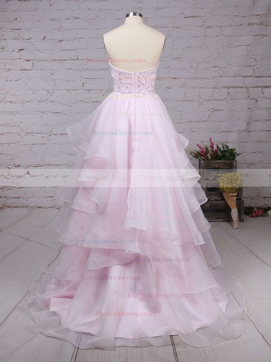 Boutique Sweetheart Organza with Beading Floor-length Ball Gown Prom Dresses #JCD020103055