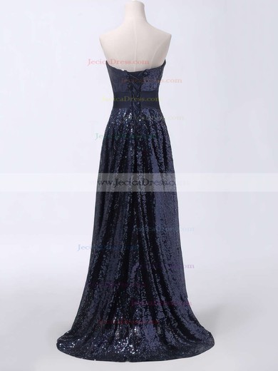 Sparkly Asymmetrical A-line Sweetheart Sequined with Sashes / Ribbons High Low Prom Dresses #JCD020103165