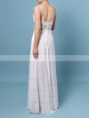 New Arrival A-line Chiffon with Appliques Lace Floor-length V-neck Prom Dresses #JCD020103508