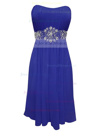 Wholesale Empire Strapless Chiffon with Beading Short/Mini Prom Dresses #JCD020103565