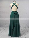 A-line V-neck Jersey Ruffles Floor-length Backless Casual Prom Dresses #JCD020103580