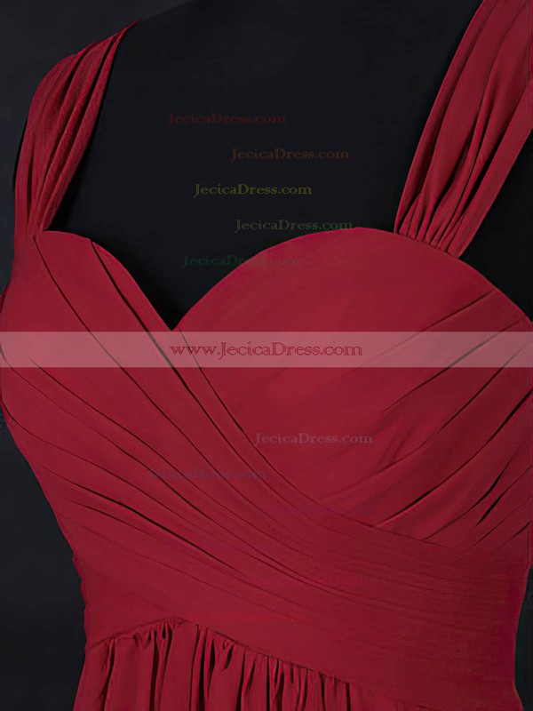 Chiffon Empire Sweetheart Floor-length with Ruffles Bridesmaid Dresses #JCD01013122