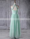 Chiffon A-line V-neck Floor-length with Ruffles Bridesmaid Dresses #JCD01013265