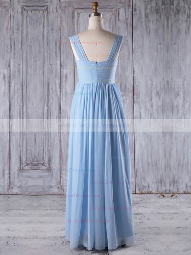 Chiffon A-line One Shoulder Floor-length with Ruffles Bridesmaid Dresses #JCD01013266