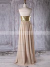 Chiffon A-line Sweetheart Floor-length with Sequins Bridesmaid Dresses #JCD01013314