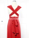 Jersey Empire V-neck Short/Mini with Ruffles Bridesmaid Dresses #JCD01013161