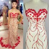Tulle Trumpet/Mermaid Scoop Neck Sweep Train with Beading Prom Dresses #JCD020104194
