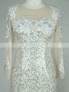 Tulle Sequined Trumpet/Mermaid Scoop Neck Floor-length with Appliques Lace Prom Dresses #JCD020104203