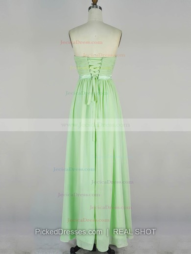 Chiffon A-line Sweetheart Floor-length with Sashes / Ribbons Prom Dresses #JCD020104243