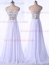Chiffon A-line Sweetheart Floor-length with Beading Prom Dresses #JCD020104341