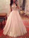 Tulle Ball Gown Sweetheart Floor-length with Appliques Lace Prom Dresses #JCD020104360