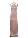 Jersey Sheath/Column Scoop Neck Floor-length with Ruffles Prom Dresses #JCD020104474