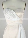 Chiffon Silk-like Satin Sheath/Column Sweetheart Short/Mini with Ruffles Prom Dresses #JCD020104137
