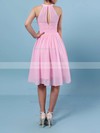 Chiffon A-line Scoop Neck Knee-length Ruffles Bridesmaid Dresses #JCD01013530