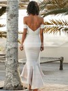 Silk-like Satin Trumpet/Mermaid Off-the-shoulder Asymmetrical Bridesmaid Dresses #JCD01013606