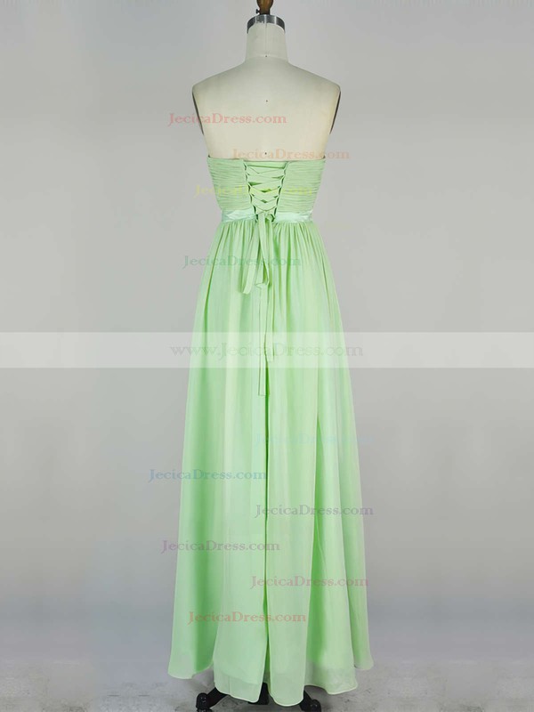 A-line Sweetheart Chiffon Floor-length with Sashes / Ribbons Bridesmaid Dresses #JCD010020104243
