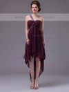 Nice Asymmetrical Empire Chiffon Appliques Lace One Shoulder Prom Dresses #JCD02042251