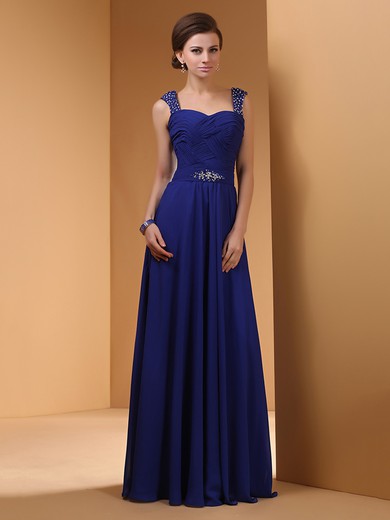 Chiffon with Crystal Detailing Sweetheart Girls Royal Blue Prom Dress #JCD02060462