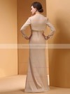 Sheath/Column Split Front Silk-like Satin Square Neckline Prom Dress #JCD01021306